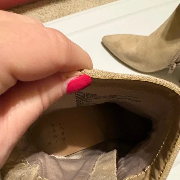 a new day Cream Heeled Boots - Picture 5 of 5